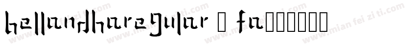 BellandhaRegular 3 fa字体转换